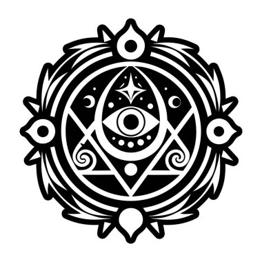 Kozmik göz dövmesinin sembolü.