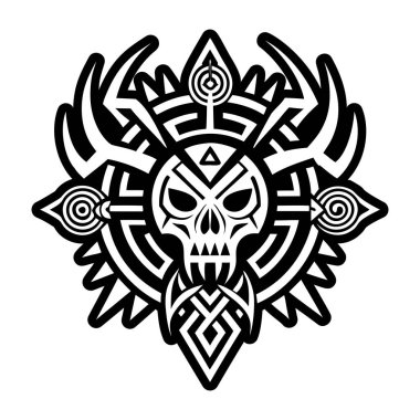 İlahi av sembolünün katı bir simgesi.