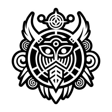 Şaman rüyası dövmesinin sağlam bir simgesi