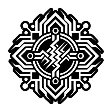 Enerji akışı sembolünün katı biçim simgesi