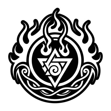 Kutsal sembolün doldurulmuş bir biçim simgesi