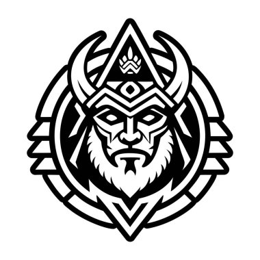 Dağ şamanının sembolü olan bir sembol.