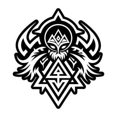 Dağ Ruhu dövmesinin doldurulmuş bir simgesi