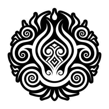 Duman dövmesinin doldurulmuş bir simgesi