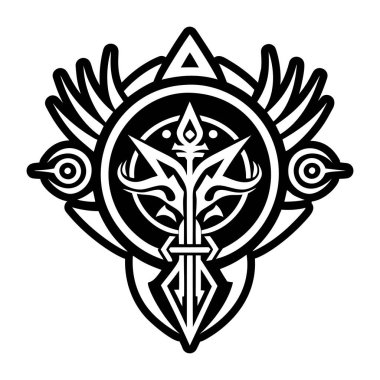 Ritüel sembolünün katı bir simgesi