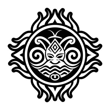 Kutsal nehir dövmesinin doldurulmuş bir simgesi.