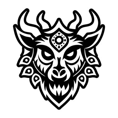 Hayvan gölgesi sembolünün doldurulmuş bir simgesi