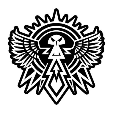 Thunderbird sembolü dövmesinin katı bir simgesi