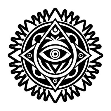 Kabile göz sembolünün doldurulmuş bir simgesi.