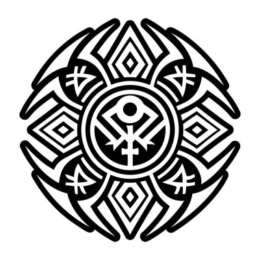 Kabile sanatı dövmesinin sağlam bir simgesi.