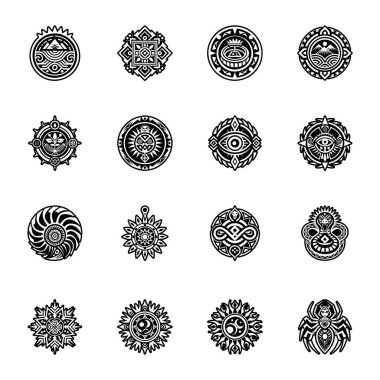 Yerli ok başı dövmesinin doldurulmuş bir simgesi