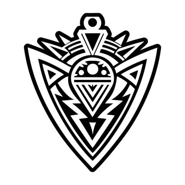 Meksika kültür ikonu vektör illüstrasyon grafik tasarımı