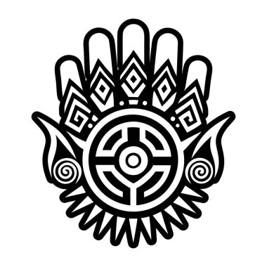 Etnik kabile süsü vektör çizimi tasarımı