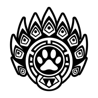 Ayı pençesi sembolünün dolu bir biçim simgesi