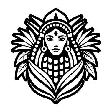 Kızlık dövmesinin doldurulmuş bir simgesi.