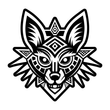 Çakal kafası dövmesinin sembolü.