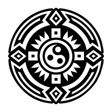 İkili ruh sembolünün dolu bir biçim simgesi