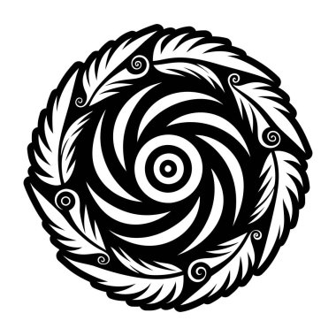 Kutsal spiral dövmenin sembolü.