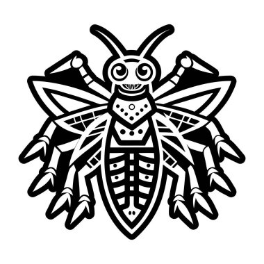 Hopi çekirge sembolünün katı bir biçim simgesi