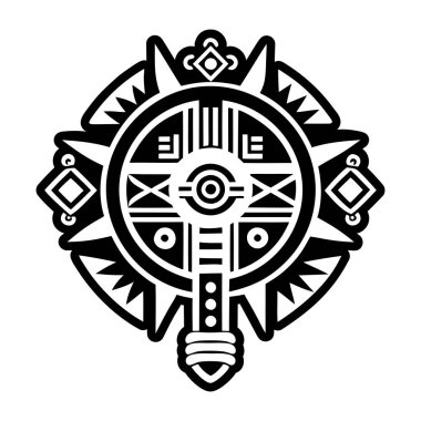 Dua çubuğu dövmesinin doldurulmuş bir simgesi