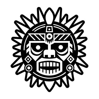 Yerli tanrı dövmesinin doldurulmuş bir simgesi