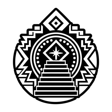 Zıpzıp merdiven sembolünün doldurulmuş bir simgesi