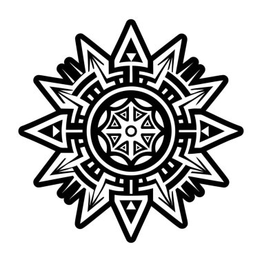 Sabah yıldızı sembolünün doldurulmuş bir simgesi