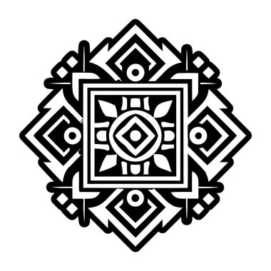 Kare hopi sembolünün dolu bir biçim simgesi