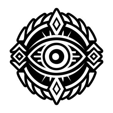Şaman gözü sembolünün bir simgesi.