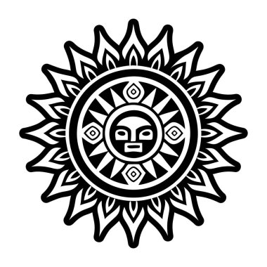 Hopi tanrı sembolünün katı bir biçim simgesi