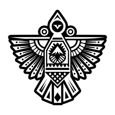 Thunderbird sembolü dövmesinin katı bir simgesi