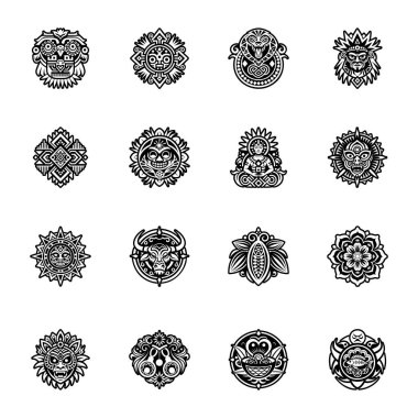 Agave bitki dövmesinin doldurulmuş bir simgesi