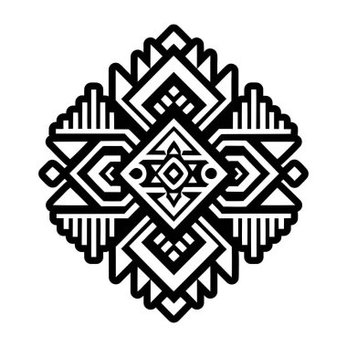 Tekstil Peru sembolünün katı biçim simgesi