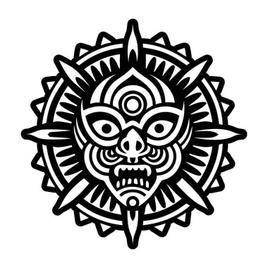 Peru görme sembolünün katı biçim simgesi