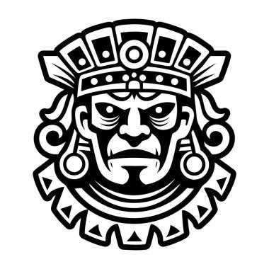 Peru maskeli dövmenin katı bir simgesi