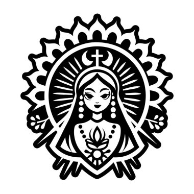 Bakire Tanrıça sembolünün katı bir simgesi.