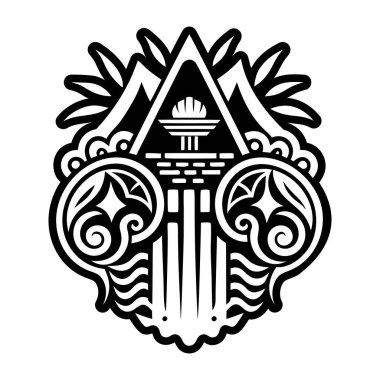 Gocta Şelale dövmesinin doldurulmuş bir simgesi