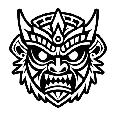 Kabile maskesi dövmesinin sembolü.