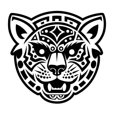 Jaguar baş sembolünün doldurulmuş bir simgesi