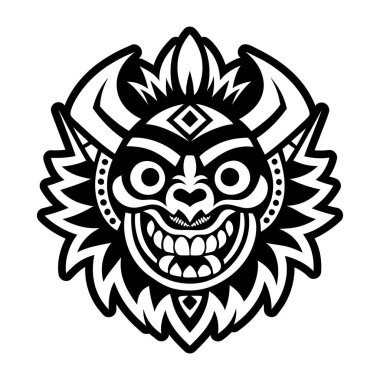 Diablada maskesi sembolünün bir simgesi