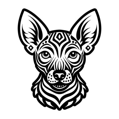 Peru köpek dövmesinin doldurulmuş bir simgesi