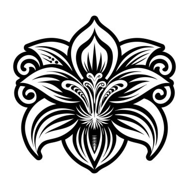 Zambak çiçeği dövmesinin sembolü.