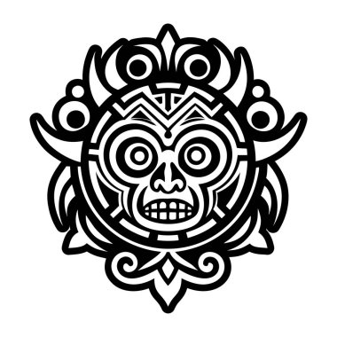 Petroglyph dövmesinin doldurulmuş bir simgesi