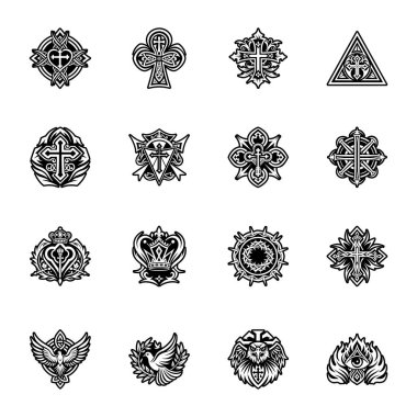 Meleklerin arp sembolünün katı bir simgesi