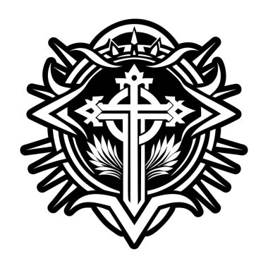 Süvari çapraz sembolünün katı biçim simgesi