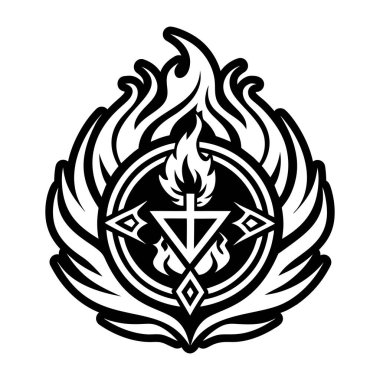 Ateş sembolünün tam biçimli simgesi