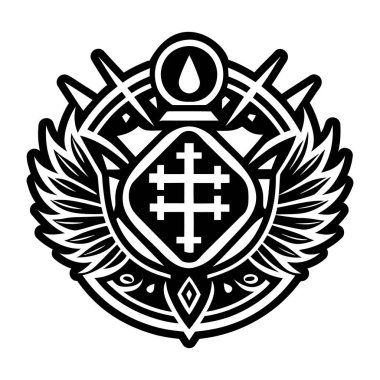 Melek sembolü dövmesinin sembolü.