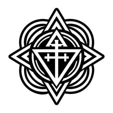 Kutsal dövme sembolünün bir sembolü.