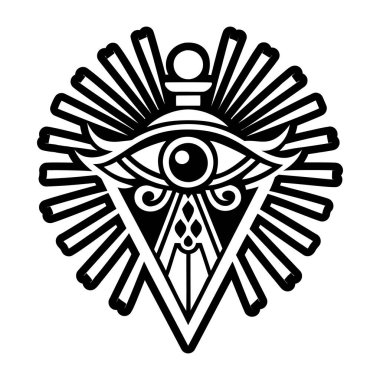 Kutsal ışık sembolünün doldurulmuş bir simgesi