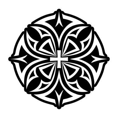 Ortodoks haç sembolünün katı biçim simgesi